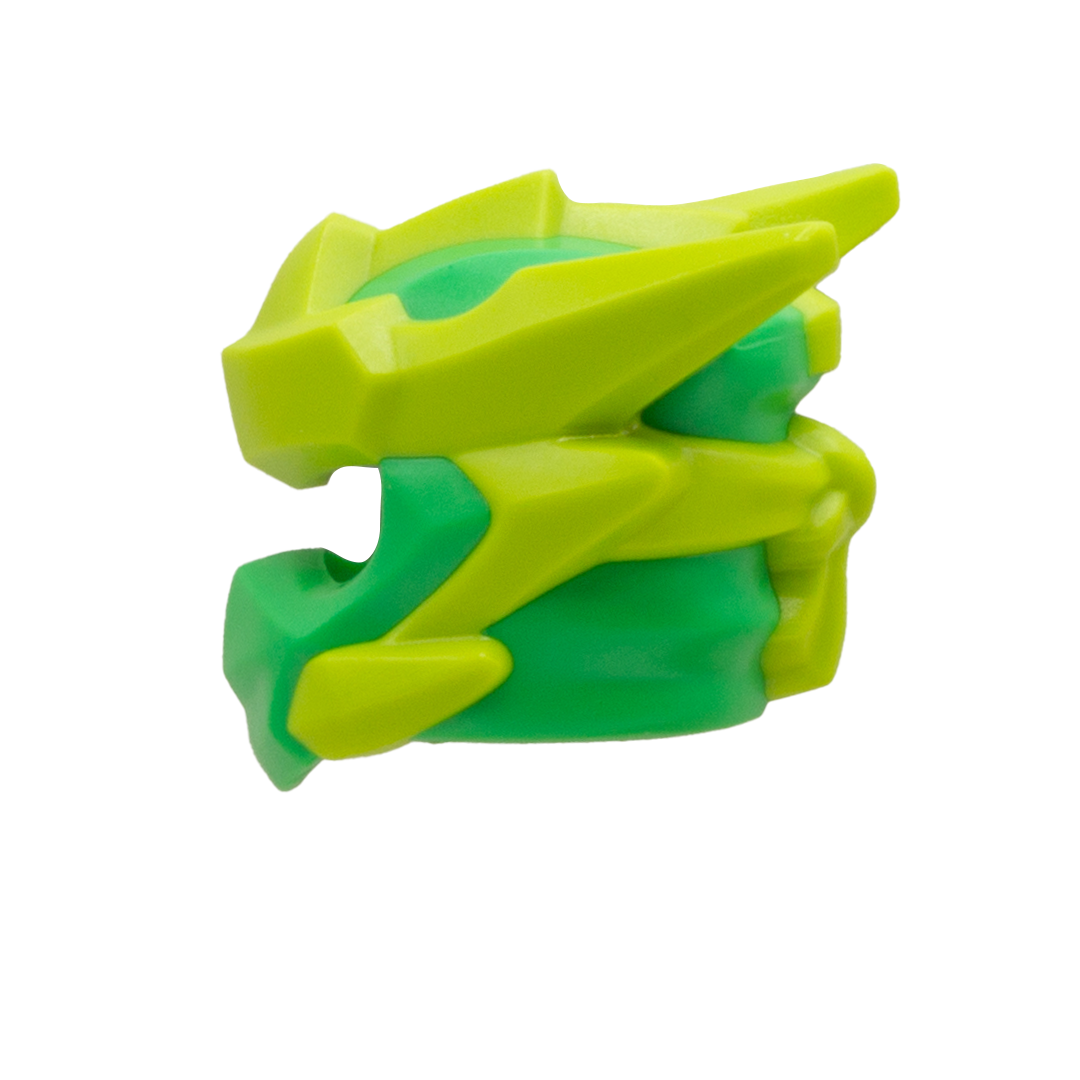 Genuine LEGO Ninjago Dragons Rising headgear in green (Arc Dragon of Focus).
