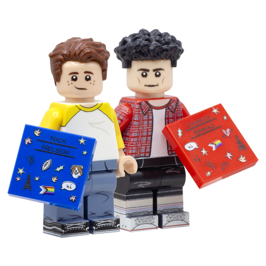 Heartstopper - Nick and Charlie - Custom Design LEGO Minifigures