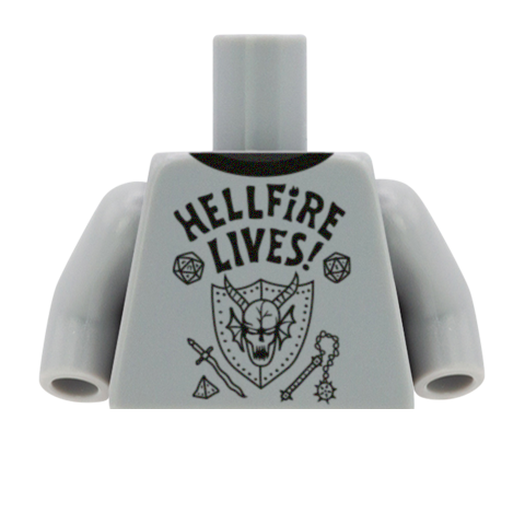 Hellfire Lives Torso - Custom Design Minifigure Torso