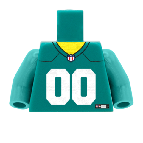 Jacksonville Jaguars (AFC) - Custom Design Minifigure Torso