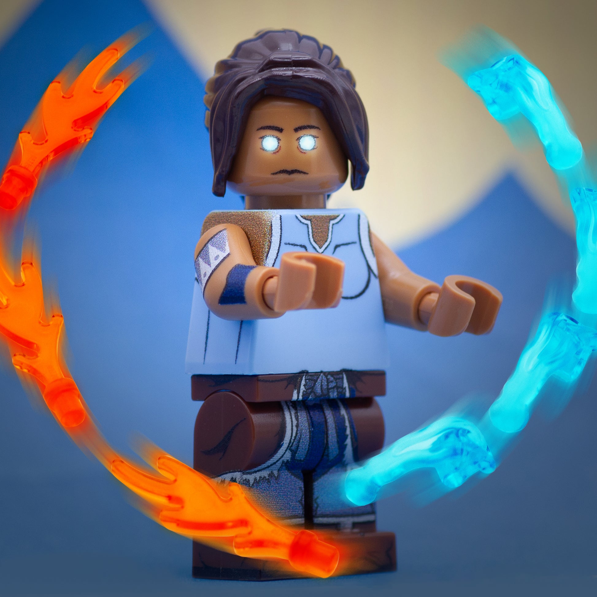 Korra the Element Bender Custom Design Minifigure Set –