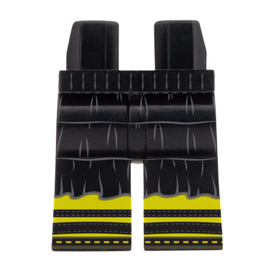 Black Tiered Printed LEGO Legs