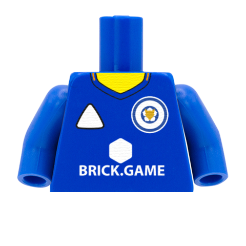 Personalised Leicester City Shirt - Custom Design Minifigure Torso