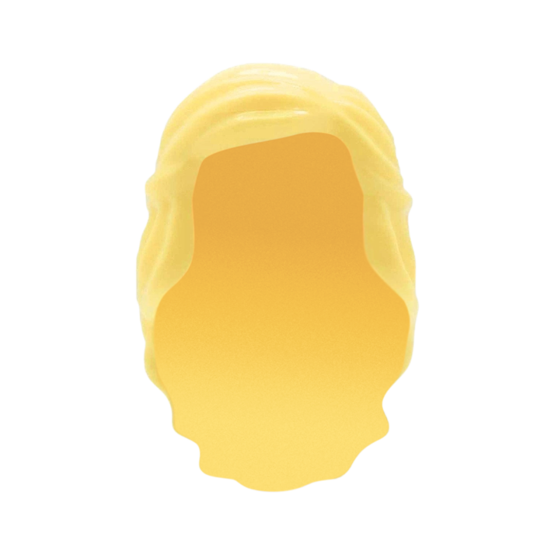 Light Blonde Princess Hair - LEGO Minifigure Hair