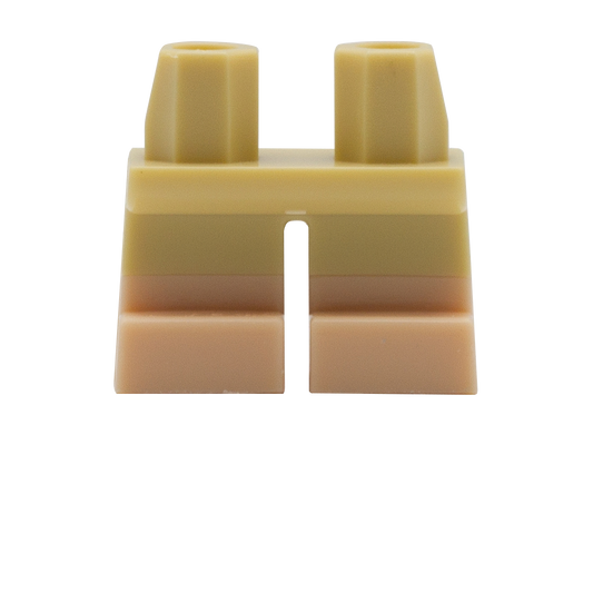 Light Tan Short Legs (Light Flesh Feet) - LEGO Minifigure Legs