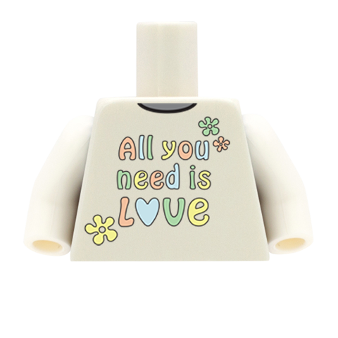 All You Need Is Love - Custom Design Minifigure Torso