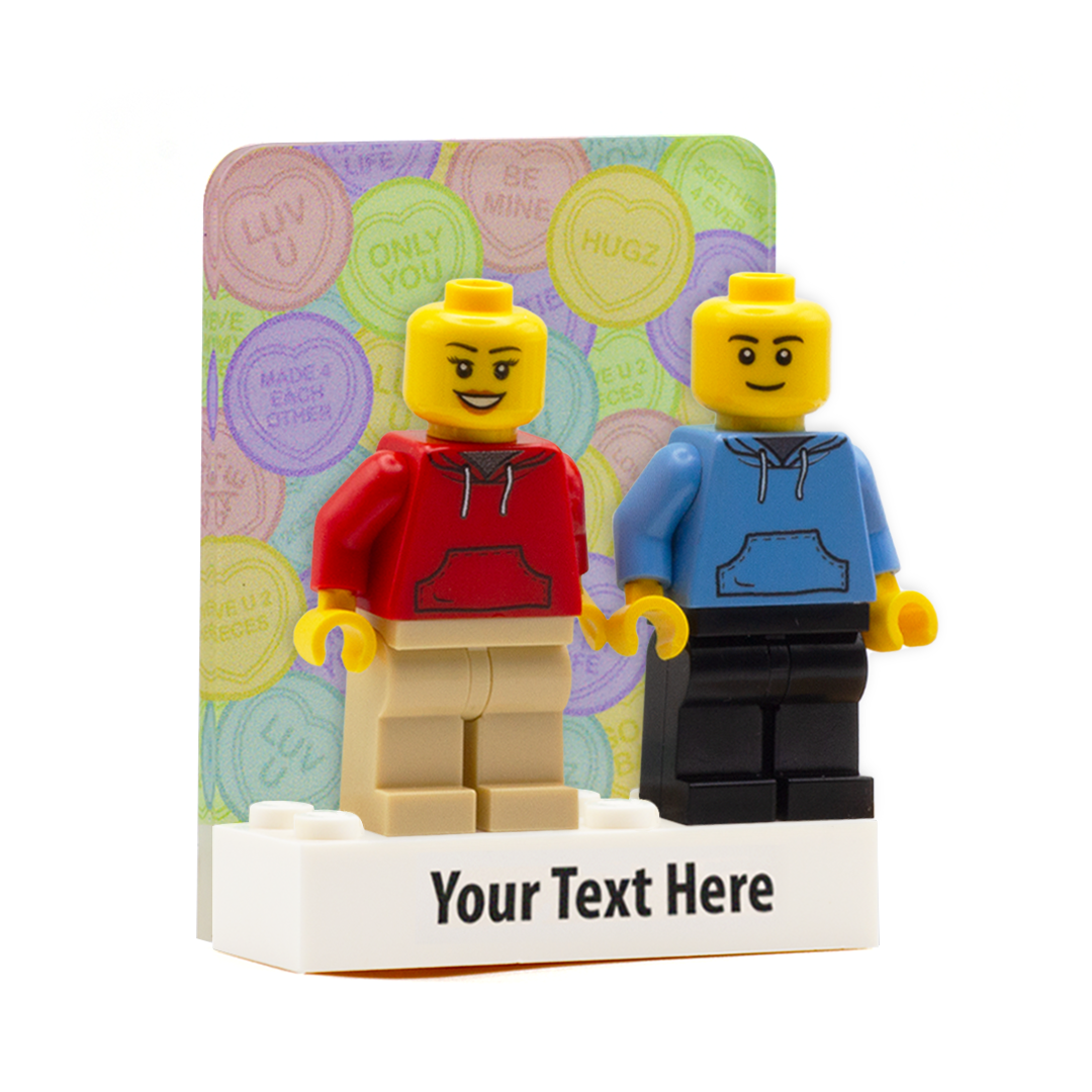 Personalised store valentines lego