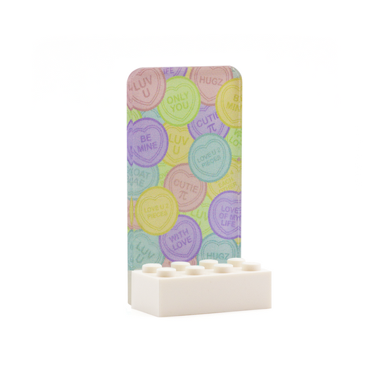 Lovehearts Single Display - Laser Cut Display with LEGO Brick