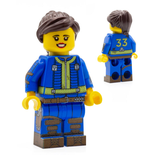 custom LEGO minifigure of lucy from fallout
