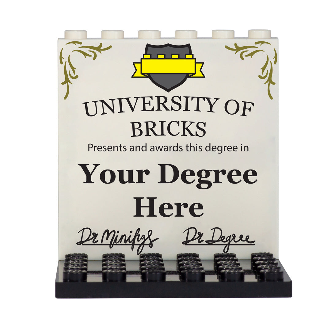 Personalised Graduation Back Panel - Custom Design Display Panel and S ...