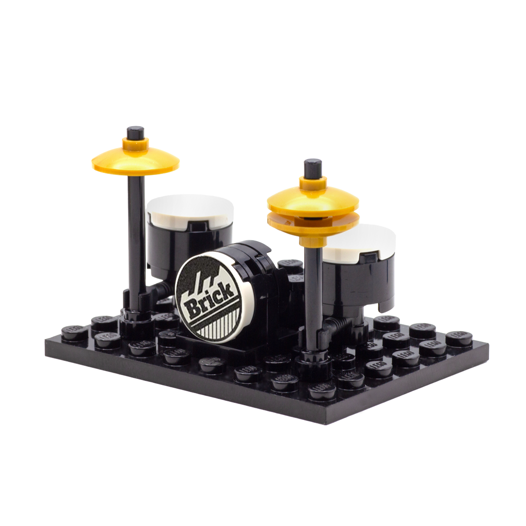 LEGO Minifigure Personalised Drum Kit Minibuild