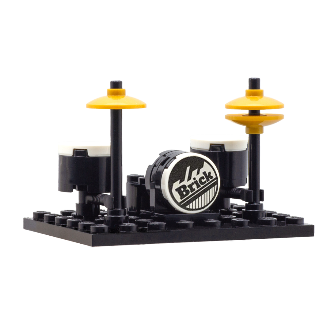 LEGO Minifigure Personalised Drum Kit Minibuild