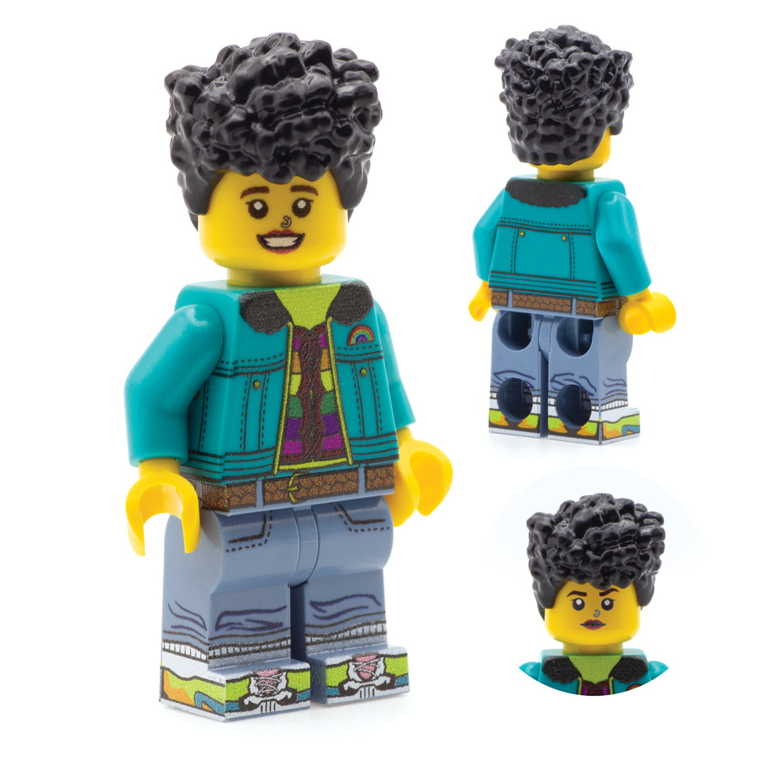 adam from sex education as a custom lego minifigure