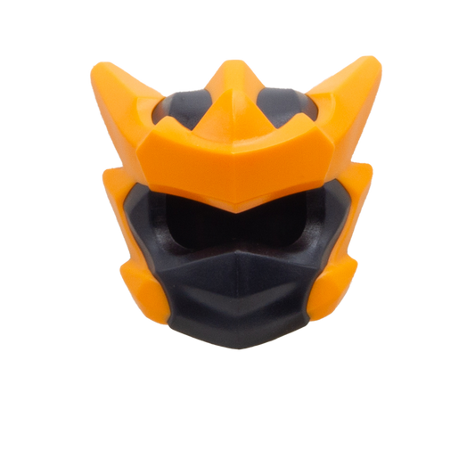 Genuine LEGO Ninjago Dragons Rising headgear in black and orange (Cole in Dragon Form).