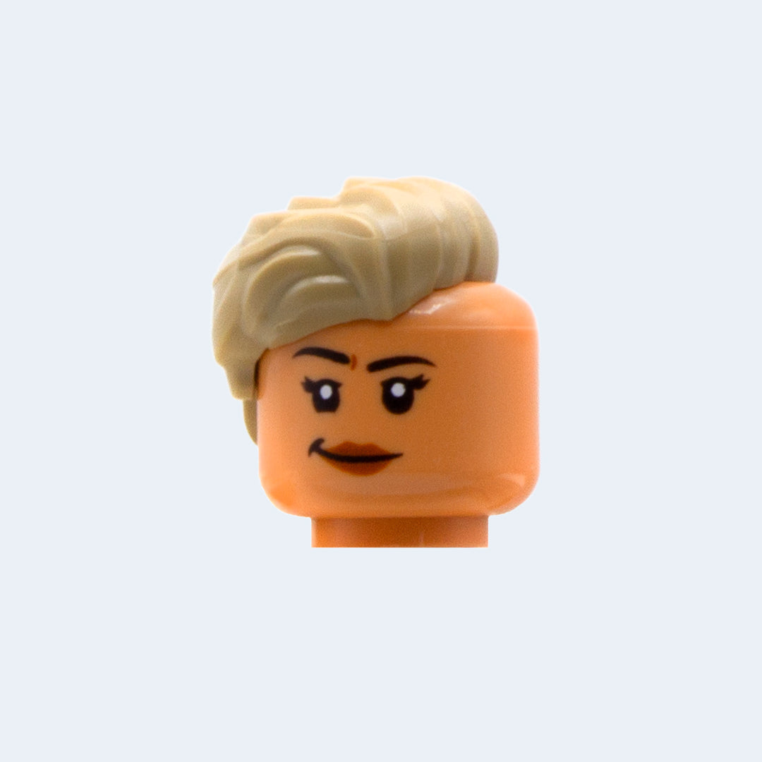 Side Undercut Blond LEGO Minifigure Hair