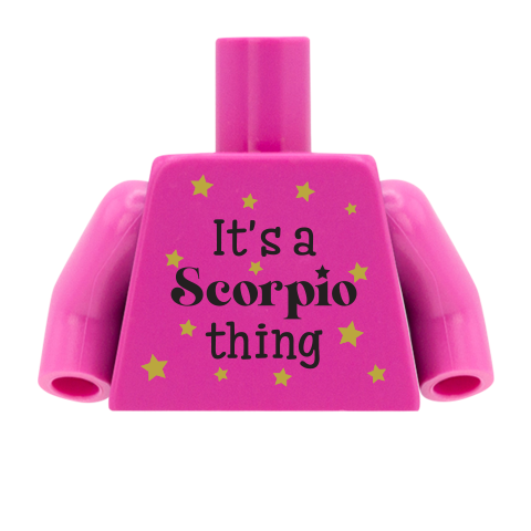 star sign personalised lego minifigure torso: taurus