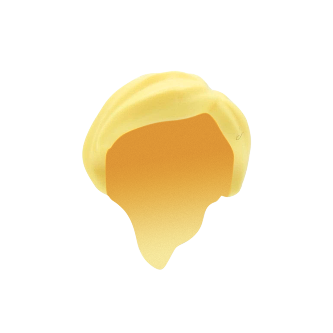 Light Blonde Ponytail with Swept Fringe - LEGO Minifigure Hair