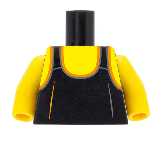 Men's Running Vest (Black) - Custom Design Minifigure Torso