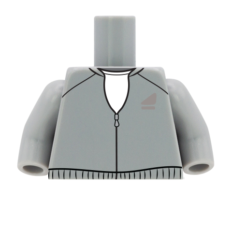 Tracksuit Top - Custom Design Minifigure Torso