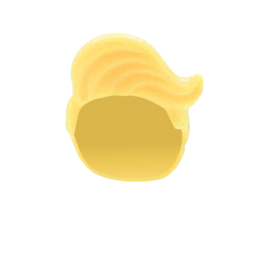 Light Blonde Quiff with Bun - LEGO Minifigure Hair