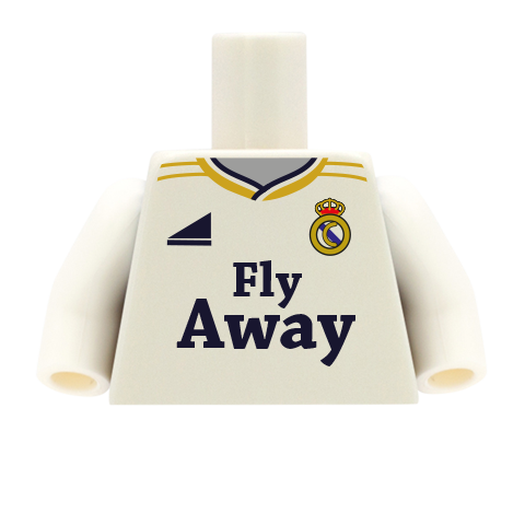 Real Madrid personalised football shirt (LEGO minifigure torso)