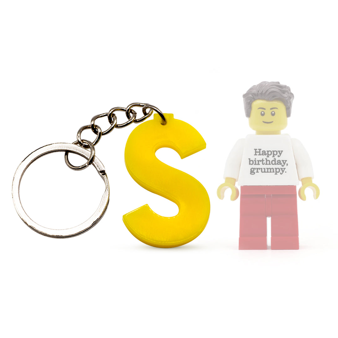 LEGO Acrylic Letter Keychain