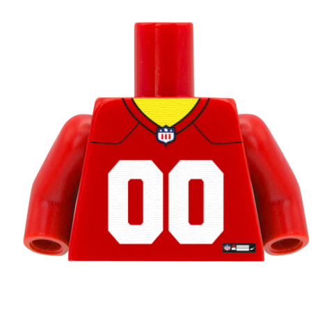 San Fran 49s (NFC) - Custom Design Minifigure Torso