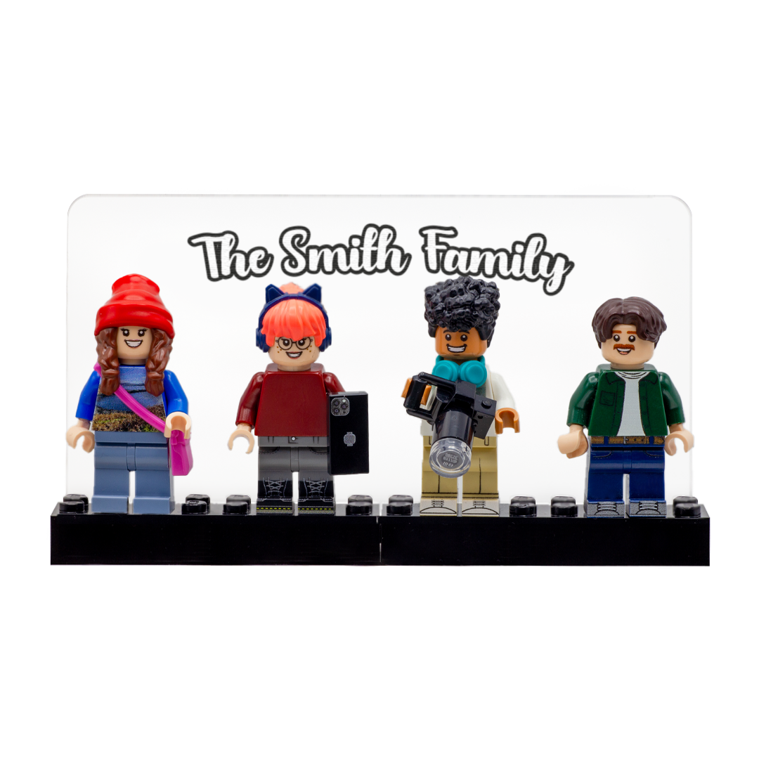 LEGO Minifigures Family Transparent Display