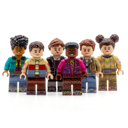 sex education custom lego minifigures (maeve, otis, eric, adam, ola and lily)
