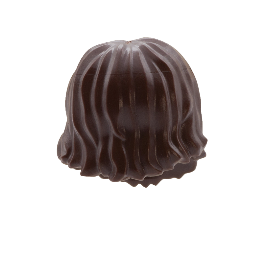 Dark Brown Shaggy Hair and Beard - LEGO Minifigure Hair – Minifigs.me