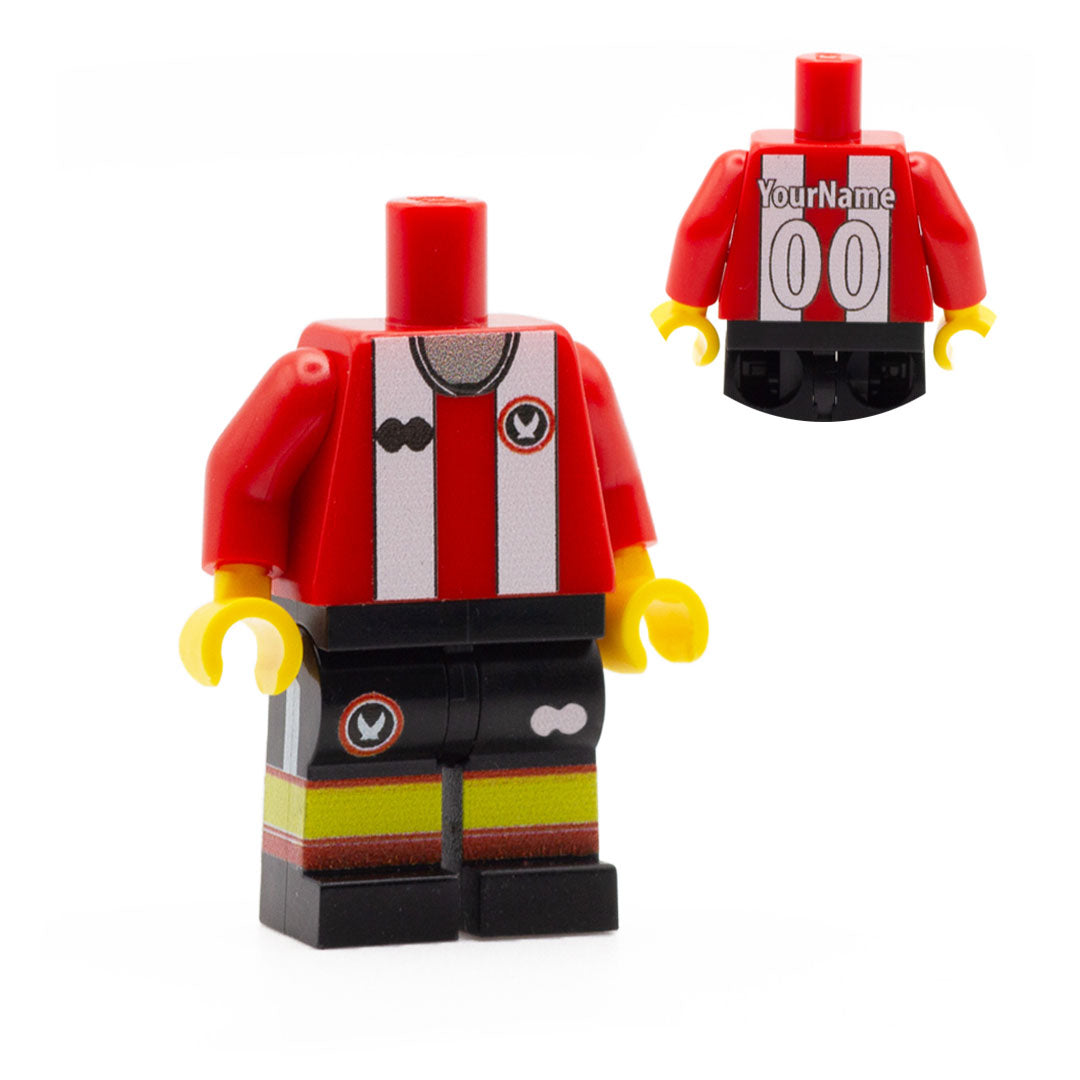 Sheffield united personalised football kit for lego minifigure