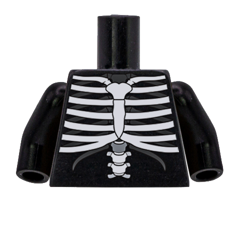 Skeleton Torso - Custom LEGO Minifigure Halloween Design