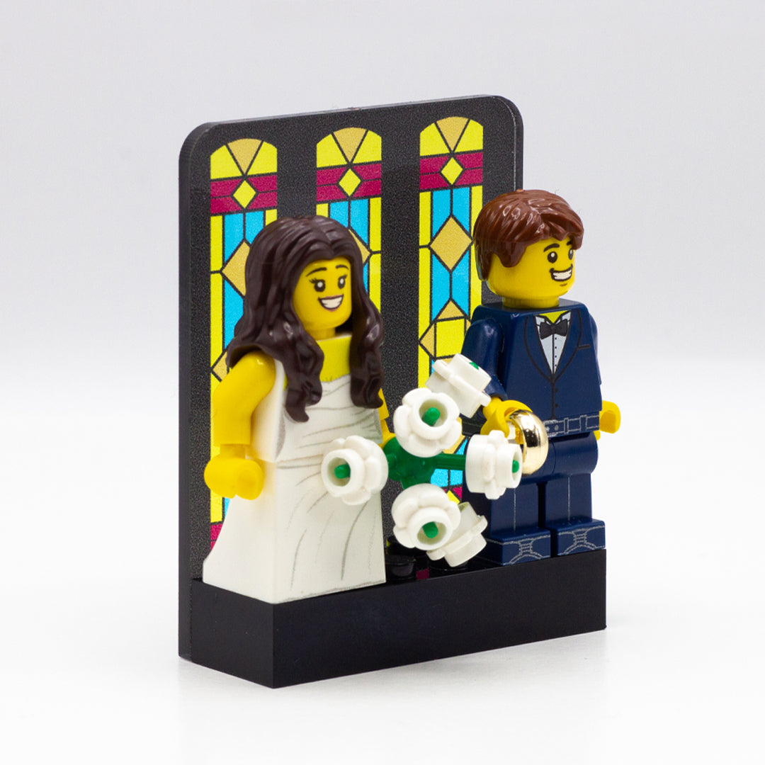 Stained Glass LEGO Minifigure Display