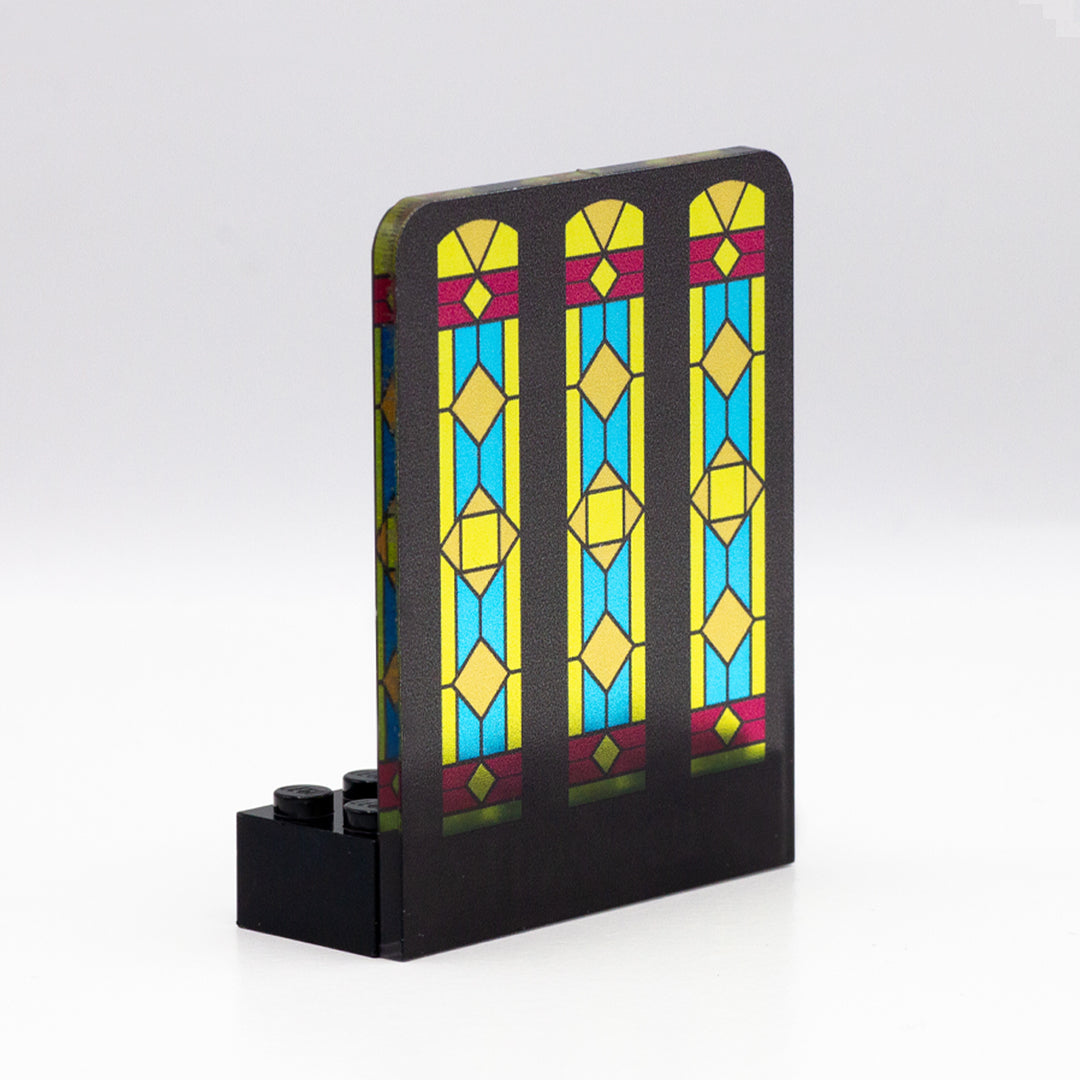 Stained Glass LEGO Minifigure Display