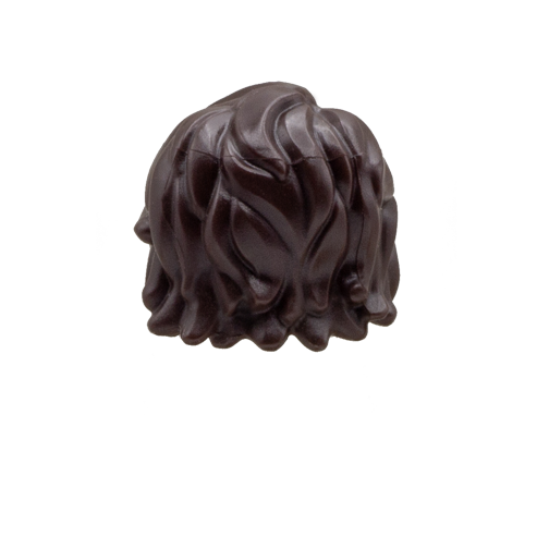 Dark Brown Medium Long LEGO Minifigure Hair