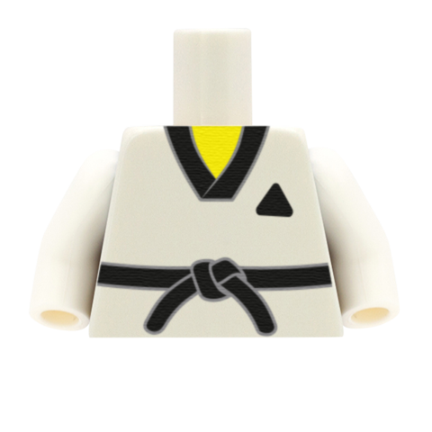 Taekwondo Suit (Custom Colour Belt) - Custom Design Minifigure Torso