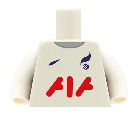 Tottenham Hostpur personalised football shirt (LEGO minifigure torso)