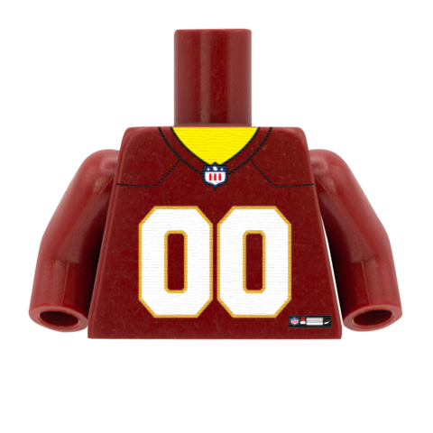 Washington Commanders (NFC) - Custom Design Minifigure Torso