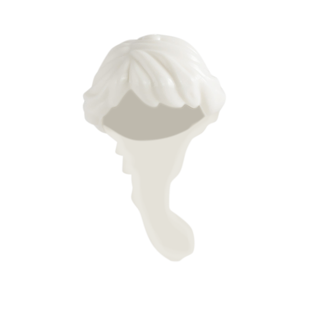 White Long Plaited - LEGO Minifigure Hair