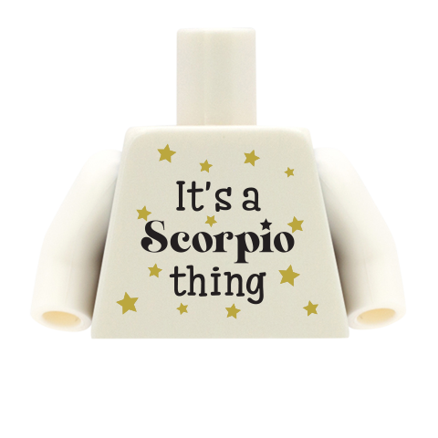 star sign personalised lego minifigure torso: taurus