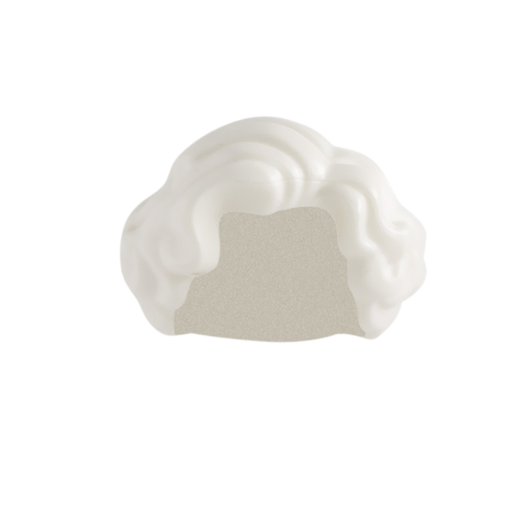 White Short Curls - LEGO Minifigure Hair