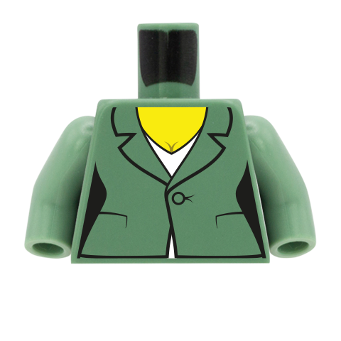 Women's Suit Jacket with V-Neck Top - Custom Design Minifigure Torso