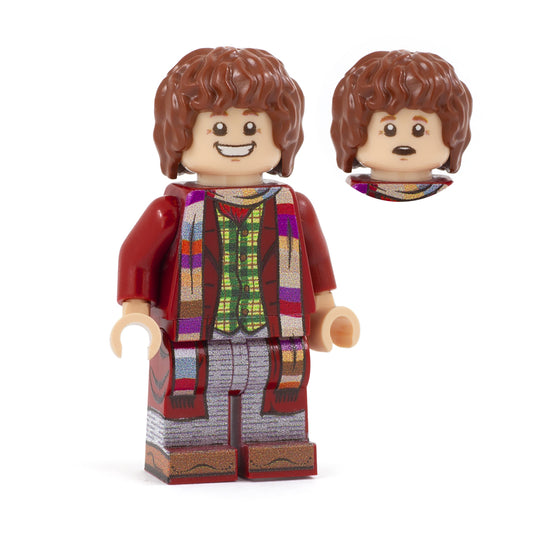 4th Doctor, Tom Baker, Doctor Who - Custom Design LEGO Minifigure