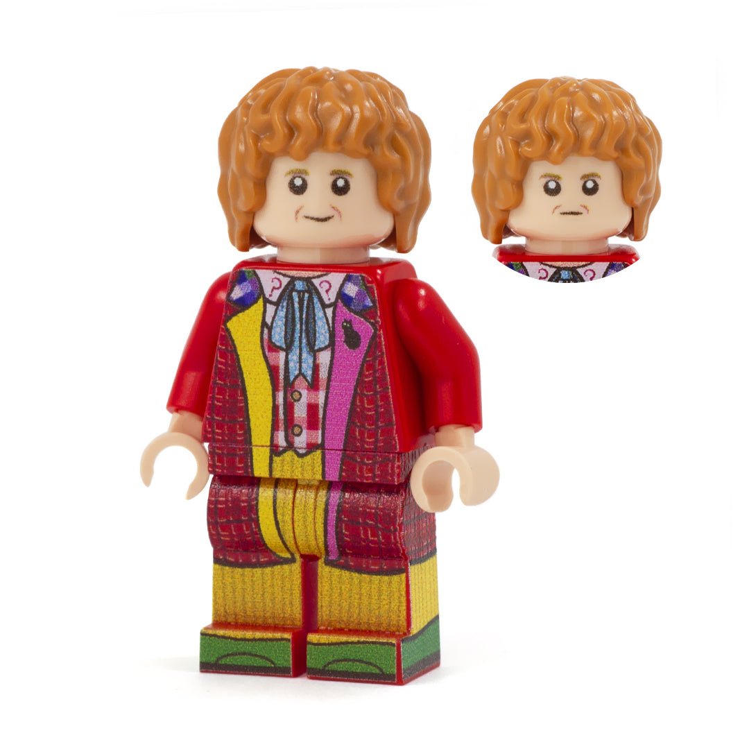 6th Doctor, Colin Baker, Doctor Who - Custom Design LEGO Minifigure