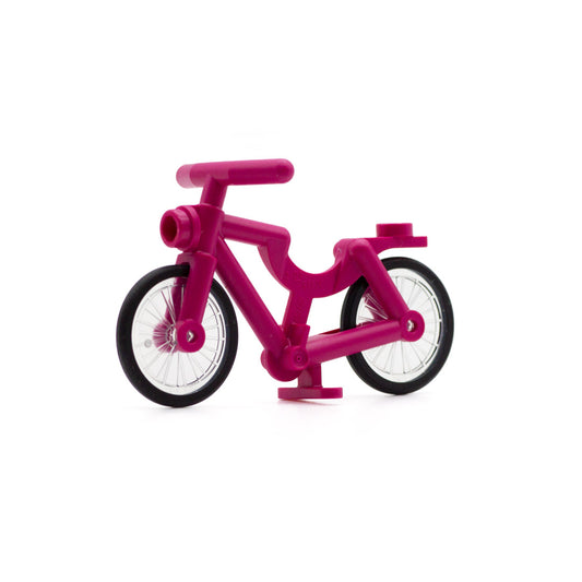 Dark Pink LEGO Bike - Minifigure Accessory