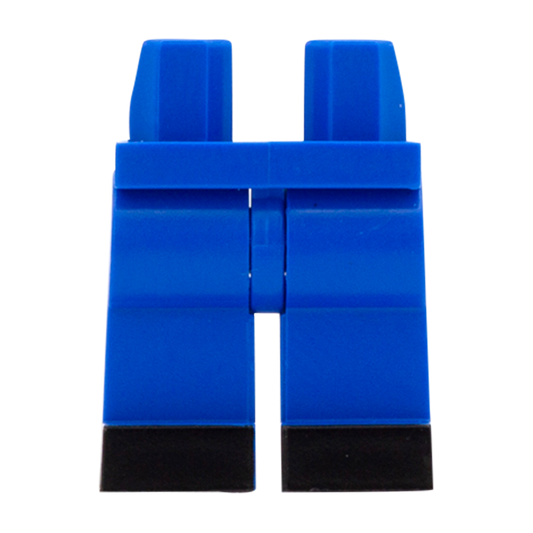 Blue LEGO Legs with Black Shoes - LEGO Minifigure Legs
