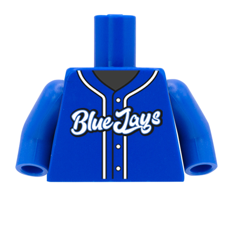 blue jays baseball custom LEGO minifigure torso