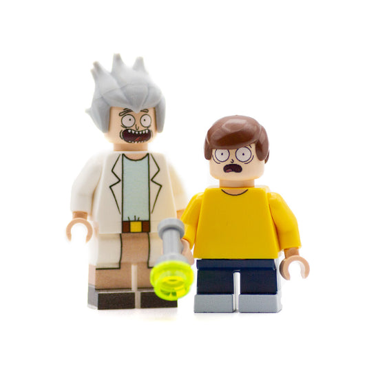 Rick and Morty - Custom Design LEGO Minifigure Set