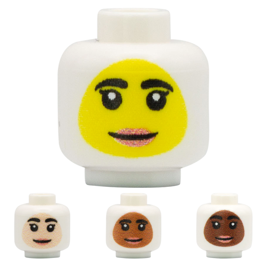 Smile Headscarf - Custom Printed Minifigure Head