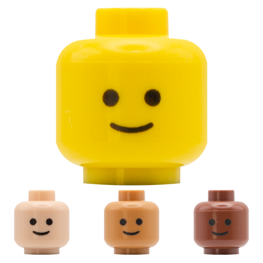 Classic Smile - Custom Printed Minifigure Head